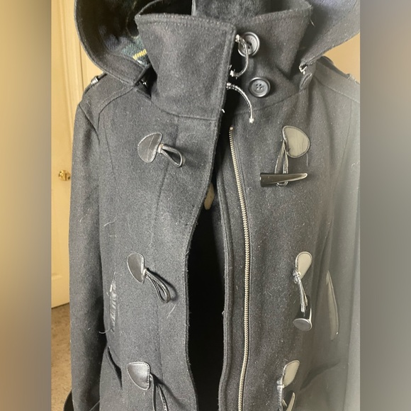 Tommy Hilfiger Wool Blend Hooded Toggle Coat Size XL - Picture 6 of 12